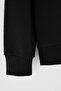 Black Regular/Normal Cut High-Neck Zippered Textured Sweatshirt Tmnaw27Sw00002 - 5