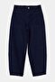 Koyu Mavi Cep Detaylı Normal Bel Barrel Jeans TWOAW27JE00026 - 5