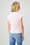 Pembe Düz Fitted Dik Yaka Kolsuz Kemerli Pamuklu Esnek Örme Bluz TWOSS26BZ00145 - 4