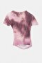 Pink-Multicolor Tie-Dye Patterned T-Shirt with Drawstring Detail Tdrss26Ts00050 - 7