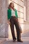 Wardrobe Essentials Kahverengi Vintage Yıkama Yüksek Bel Wide Leg Jeans TWOAW27JE00047 - 3