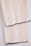 Ecru Cotton Blend Baby Overlocked Ribbed Knitted Pajama Set Thmaw27Pt00021 - 7