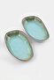 Set of 2 Reactive Glazed Oval Presentation Plates 24 cm Tphaw27Tbk00002 - 4