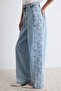 Açık Mavi Nakış Detaylı Yüksek Bel Wide Leg Jeans TWOAW27JE00122 - 3