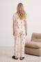 Ecru 100% Cotton Ribbon and Polka Dot Knitted Pajamas Set Thmaw27Pt00142 - 4