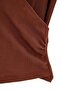 Kahverengi Asimetrik Detaylı Pointel/Fitilli Örme Pijama Takımı THMAW27PT00040 - 5
