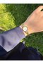 Retro Minimal Metal Band Vintage Women Wristwatch Round Case - 7