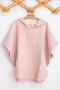 4 Layers Muslin Baby Poncho - Pink - 3