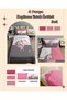 Quilted Border Moon and Girl 4-Piece (100% Cotton 100X200 with Elastic Sheets) Single Bed Cover Set - 4