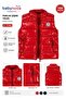 BabyNova Red Shiny WKLND Badge Boys' Puffer Vest - 2