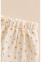 Baby Girl Muslin Shorts Set Baby Collar Floral Patterned Cotton Summer Set - 3