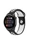 ®   Watch 22mm Sport Perforated Strap - Black-White