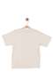 Nk boys' leaf print short sleeve t-shirt, ages 4-8, cream - 3