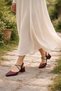 Milano Women's Fergison Heeled Ballerina Shoes – 5 cm Heel, Casual and Office Chic 1104