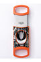 Orange Stainless Steel Pocket Cigar Cutter V- cut cigar Double Blades With Cigar Stand Gift Box - 2
