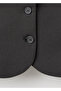 Crop Fabric Blazer Jacket - 8