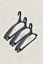 3 Pieces Luxury Black Plastic - Coat and Clothing Suit Hanger - 3