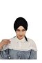 Swimsuit and Top Compatible Hijab Back Tie Bonnet Black Color - 4