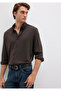 Black Brown Shirt Slim Fit / Slim Fit 0211908-70219 - 3