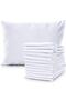 Double Pillowed Pique Bed Duvet Cover Set Dowry Set 100% Cotton White Hotel Type 63 Wire - 3