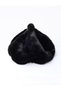 Black Plush Hat
