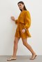 Bolon Sleeveless High Collar Layered Chiffon Dress - 3