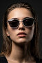 Sumru Black White Black Sunglasses