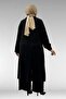 57023 Plus Size Snap on Pants Suit - Black - 7
