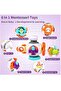 6-in-1 Busy Cube,Montessori Sensory Toy,12+ Months,Early Education for Toddlers - 2