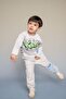100% Cotton Baggy Fit Printed Trousers for Baby Boy G9964A526Sp - 2