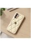 Samsung Galaxy A36 Compatible Case Zebana Camellia Leather Case Beige - 4