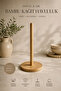 Bamboo Paper Towel Holder, Roll Paper Towel Holder, Decorative Napkin Holder Oval - 3
