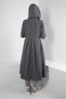 HOODED PLAID DETAILED TRENCH COAT 10757 - 3