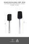 Set of 2 Silicone Spatulas Black - 2