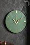 Seyhan Modern Model, Decorative, Metal, Mirrored, Silent Clockwork Mechanism Wall Clock (40cm) - 2