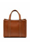 Women's Belt Detailed Linen Cross Hand and Shoulder Bag - 4