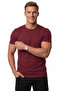 Claret Red Men/Unisex Slim Fit Slim Fit Crew Neck Cotton Lycra Basic T-Shirt 1801131 - 2