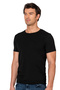 Özkan 0265 6-Pack Men's 95% Cotton Closed Crew Neck Half Sleeve Undershirt T-Shirt - 4
