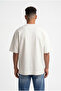 Men's Billiard Ball Embroidered Oversize T-Shirt Space Gray - 4