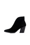 Black metis suede women's heeled boot 01wr1404 - 3