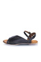 Black Leather Women's Sandals 01Wn5001 - 3