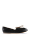 Women's Black Leather Ballerinas 01Wl1237
