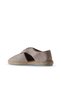 Shoes Gray Leather Women's Espadrilles Shoes 01Wl0451 - 4