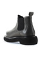 Gray Leather Women's Flat Boots 01Wt0502 - 4