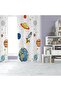 ROCKET SPACE DIGITAL PRINT CHILDREN'S ROOM SINGLE WING FON CURTAIN