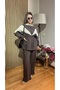 Fresh Premium Tncl Fabric Sporty Stylish Set with Contrast Trim and Zipper, Matching Hijab Set