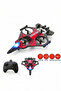 "Fighter Plane" drone with remote control, quadcopter fighter design, obstacle avoidance,red