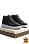 Gordes Genuine Leather Premium Waterproof Lace-Up Men's Boots Black White