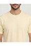 Men Yellow Basic Solid T-Shirt - 4
