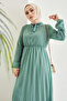 Pleated Limelda Chiffon Dress - Mint - 6